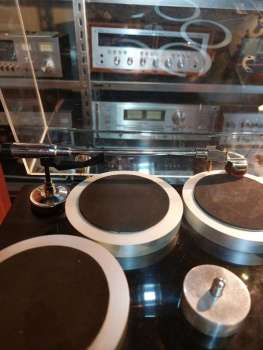 Preview: EBS  FP-2001 Direct Drive Plattenspieler von 1976 U.K. mit SAEC WE-308 Tonarm Ortofom VMS-30